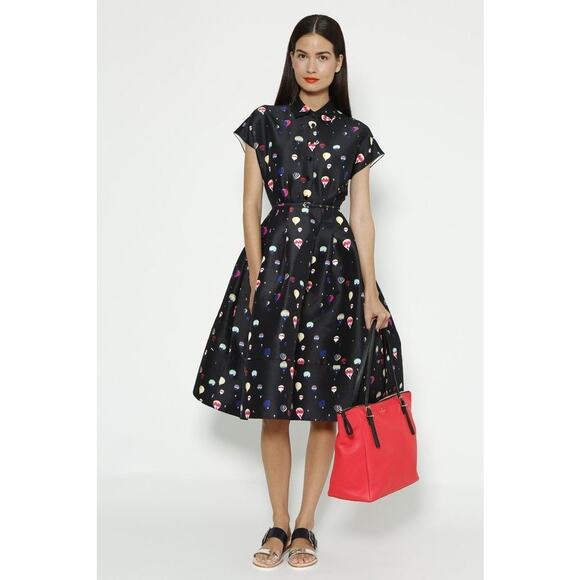 Kate Spade hot air Balloon midi dress fit & flare size 2 - Picture 2 of 10